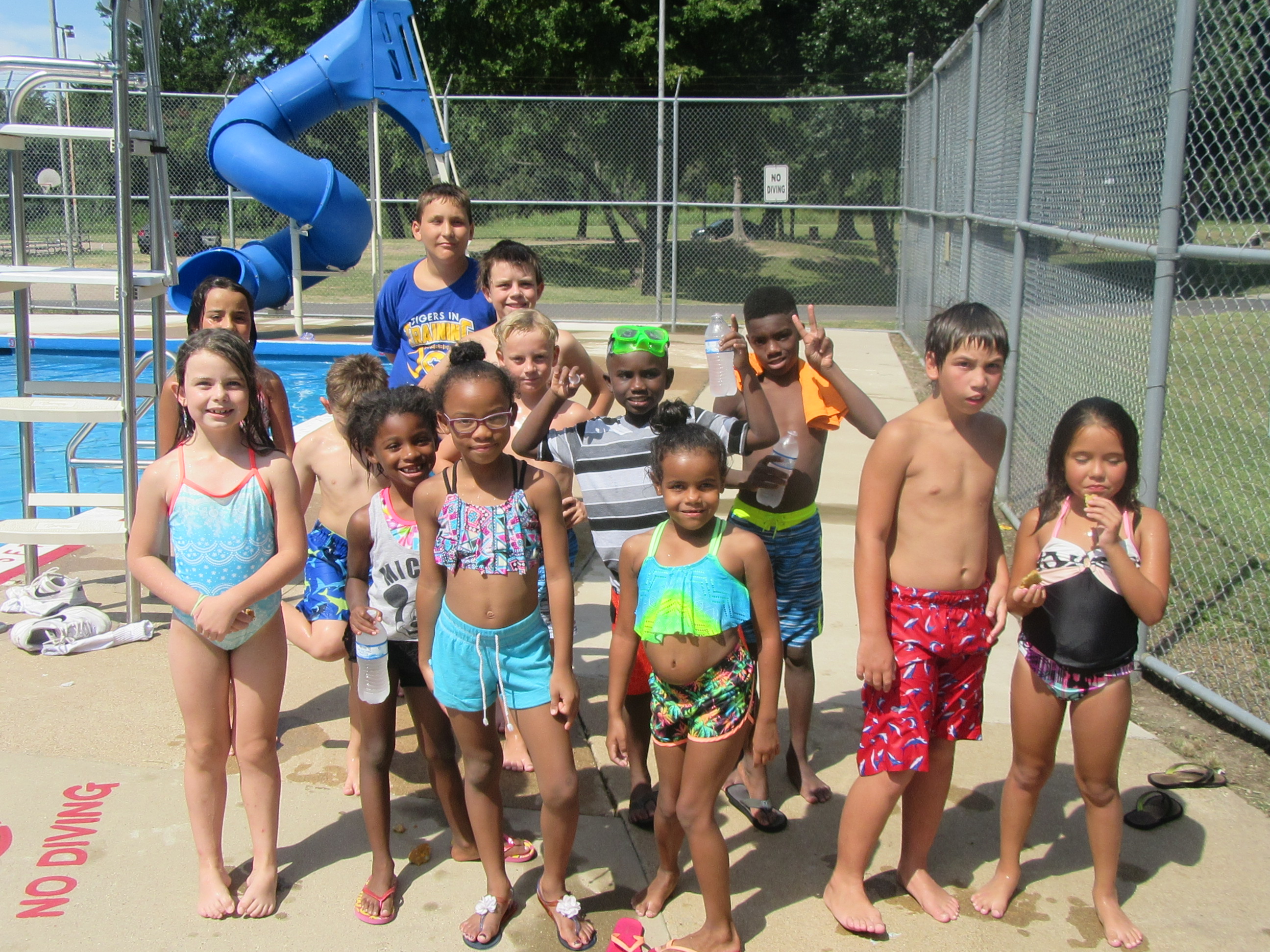 Group of kids at Bunert Pool