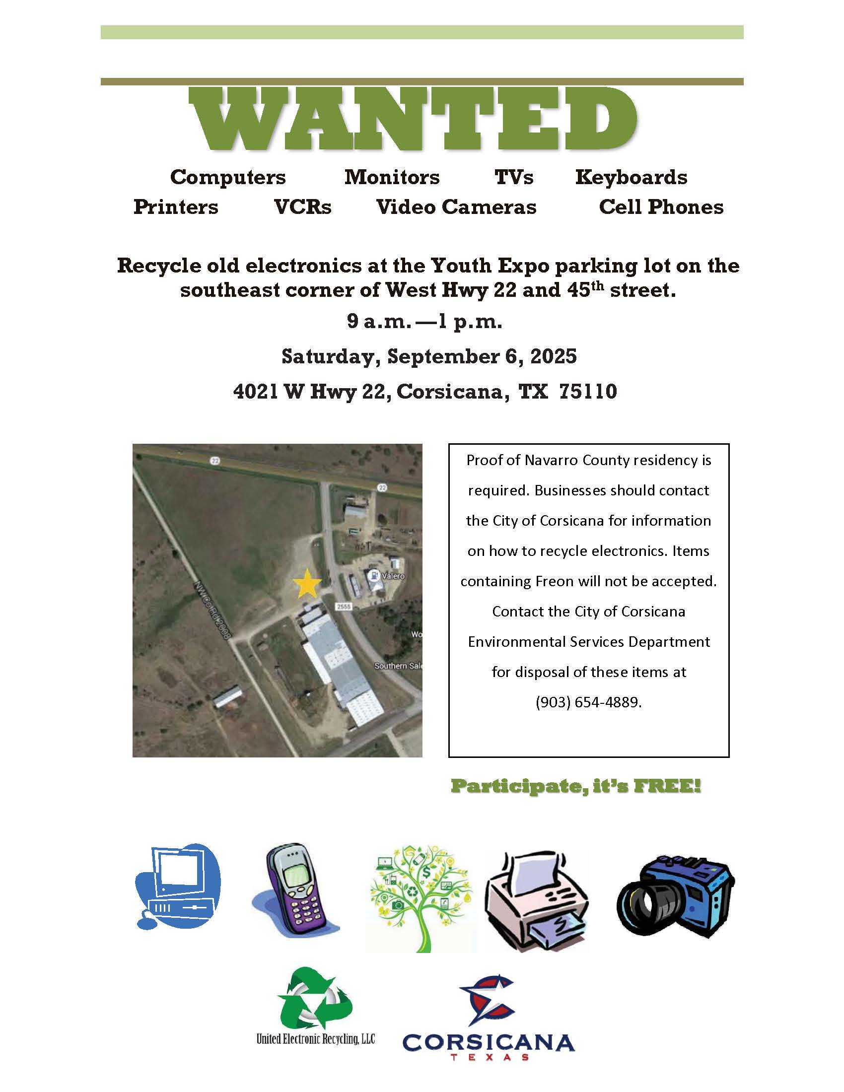 E Waste Day 2025 Sept 6 - United Electronics Recycling